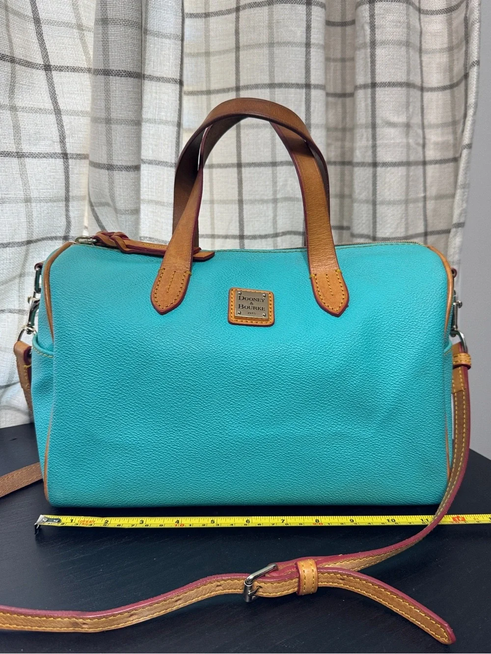 Dooney & Bourke Olivia Leather Satchel Spearmint Aqua
